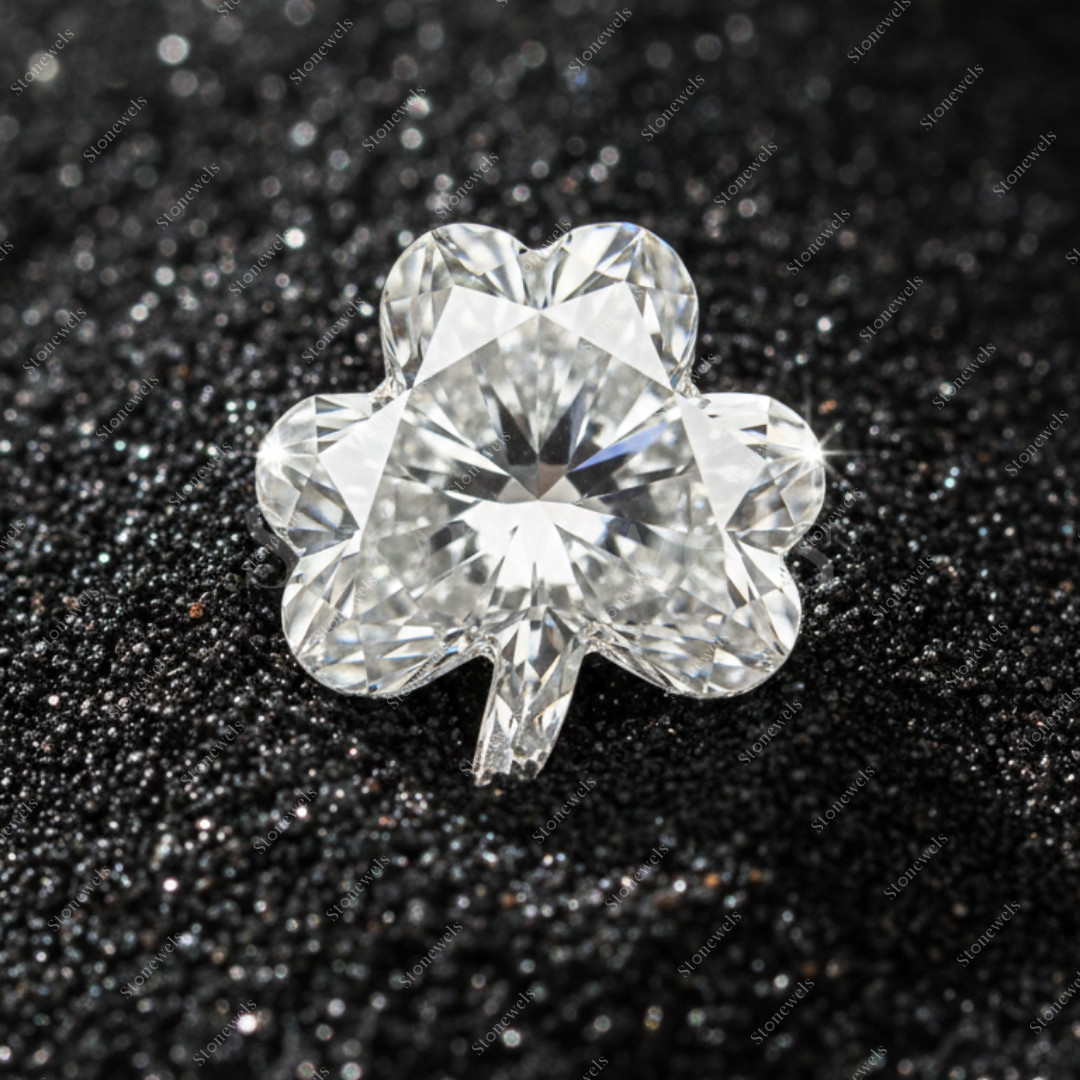 Clover Lab Grown Diamond Fancy Cut IGI Certified VVS-VS DEF CVD HPHT 1 carat