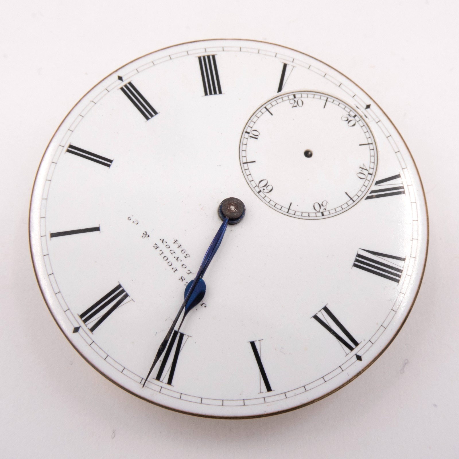 James Poole 44.7 x 10.9 mm Fusee Antique Pocket Watch Movement, Keeps Time