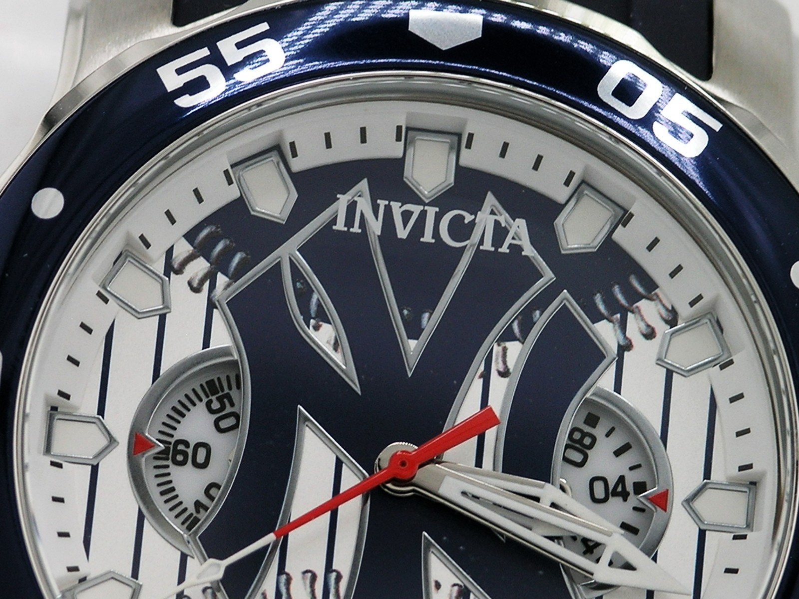 NEW INVICTA 42846 MLB NEW YORK YANKEES NY CHRONOGRAPH WATCH QUARTZ ANALOG 48MM