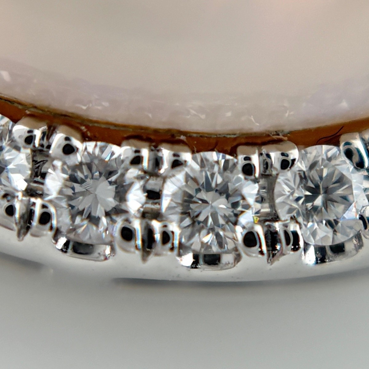 Remade Mabe Pearl Pendant Head Platinum melee diamond Pearl Pendant Head Pt9…