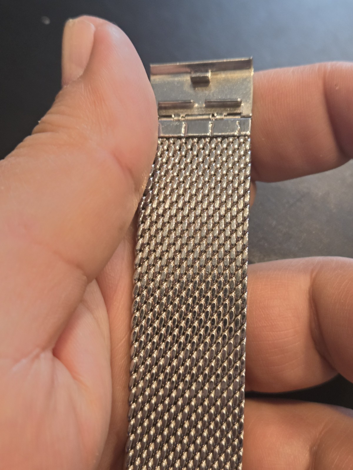 Bulova Men’s Dial Thin Tank Watch Accutron C8337706 Other Mesh Band EUC C202