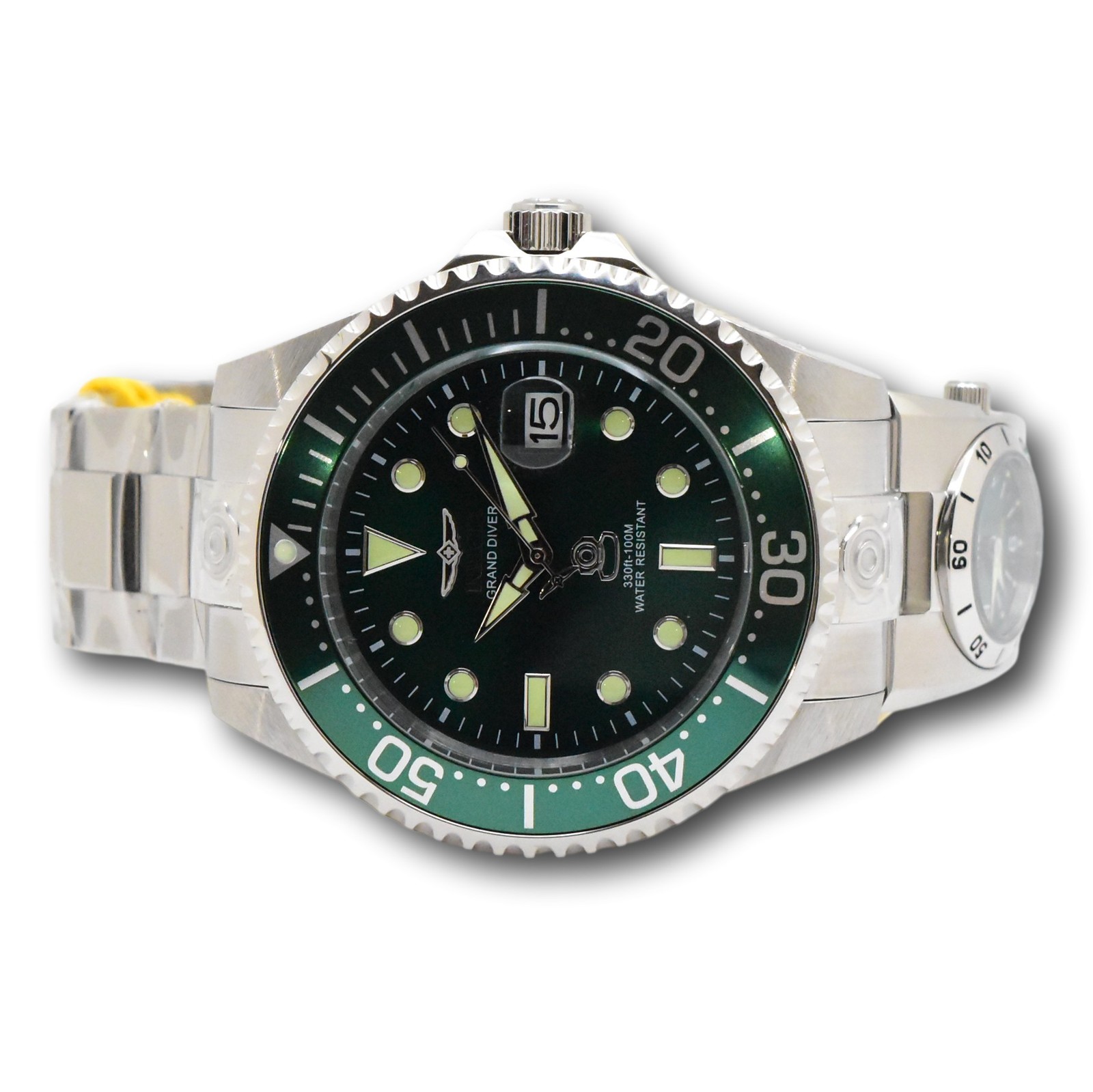 Invicta Emerald Royale – 47mm Grand Diver Automatic Dual Time Watch 45811