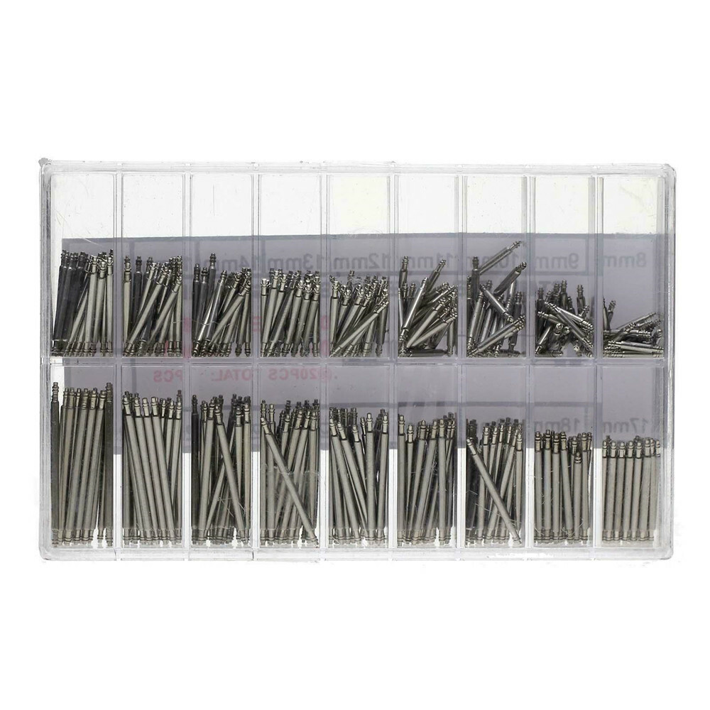 360pcs Watchmaker Watch Band Spring Bars Strap Link Pins Steel Repair Kit Tools