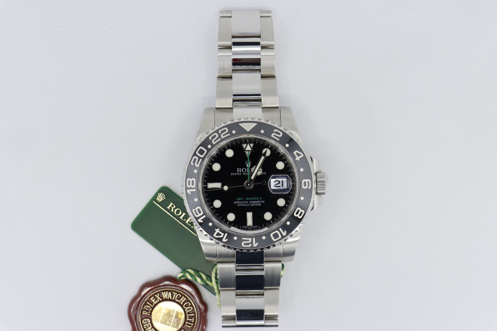 Rolex GMT-Master II 116710LN Black Dial Ceramic Bezel Oyster Band Circa 2011