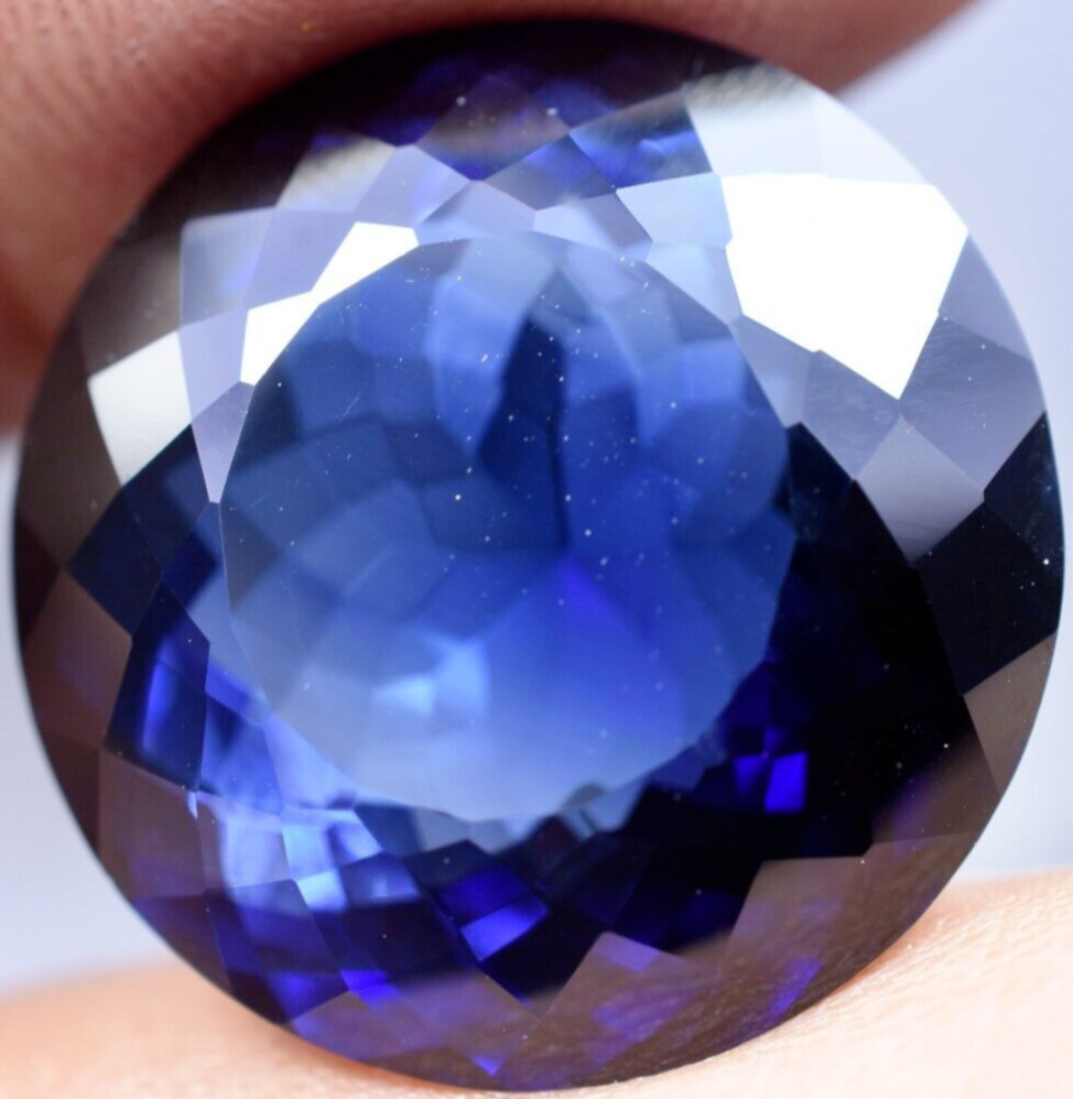 Natural 26.75 Ct Burmese Royal Blue Sapphire GGL Certified Treated Gemstone