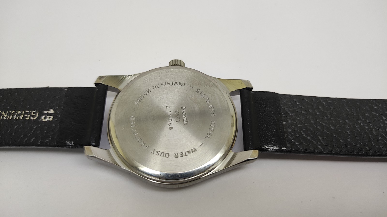 Vintage Hmt Pilot Black Dial 17 Jewels Para Shock Mechanical hand winding Watch