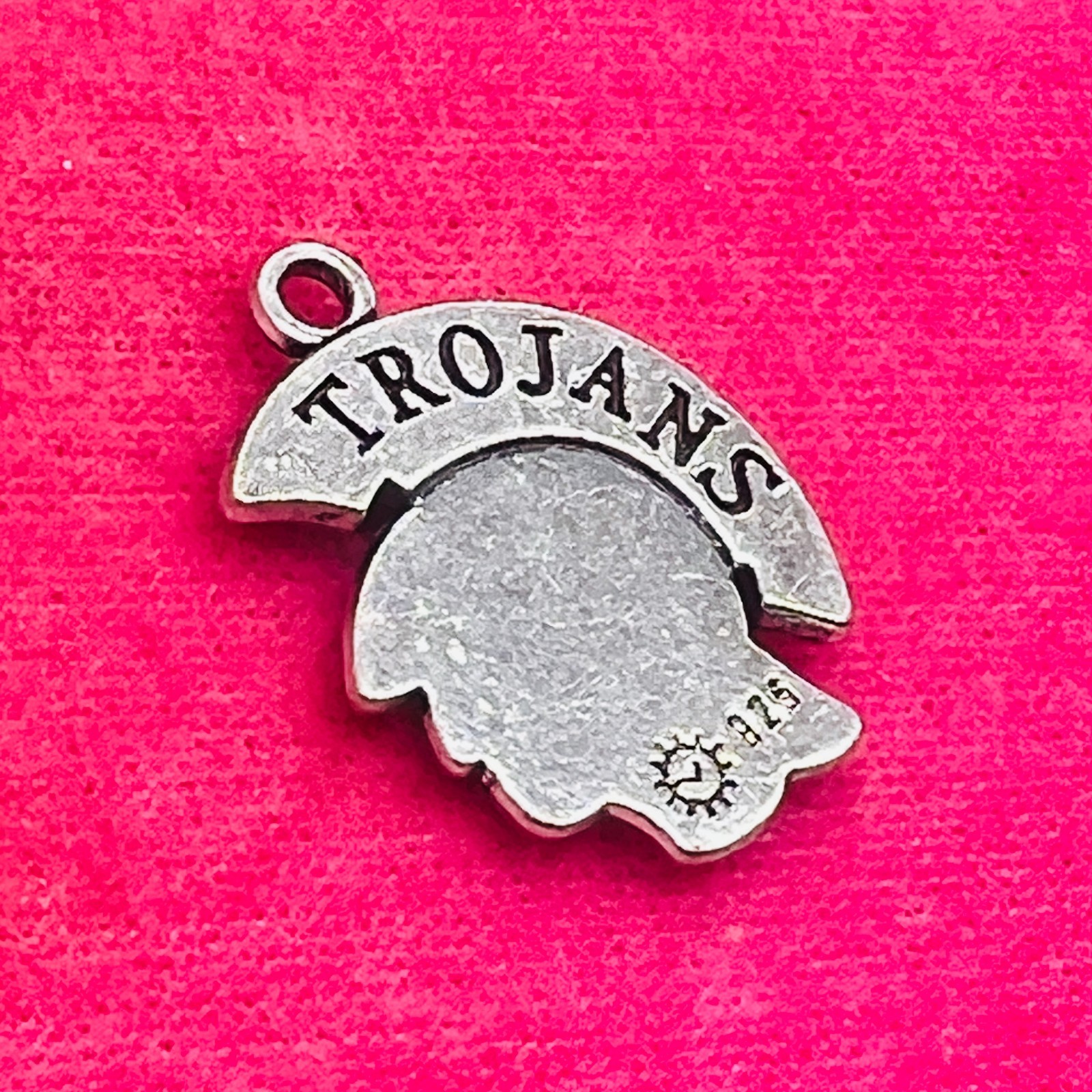 High School College Mascot Trojans Spartan Warrior Head Bracelet Charm 1″