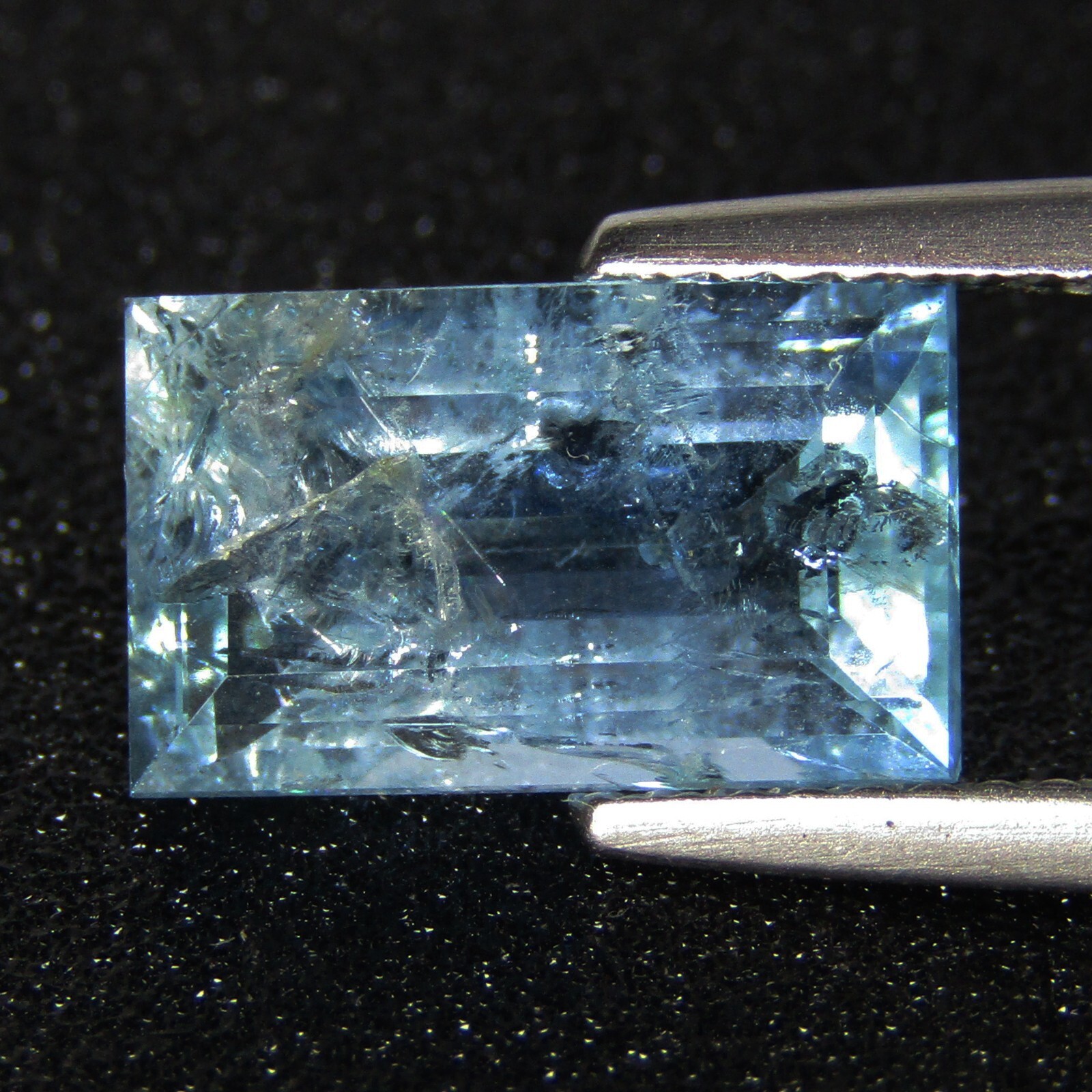 3.11Cts Natural Aquamarine 11.7×7.2×4.7mm Baguette Cut Loose Brazil Gemstone