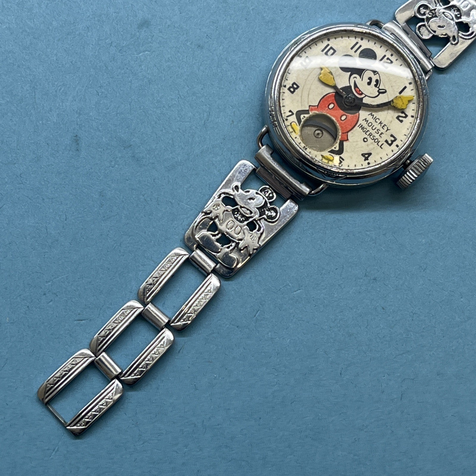 Rare Original 1933 Ingersoll Mickey Mouse Wrist Watch Disney Spares Repair