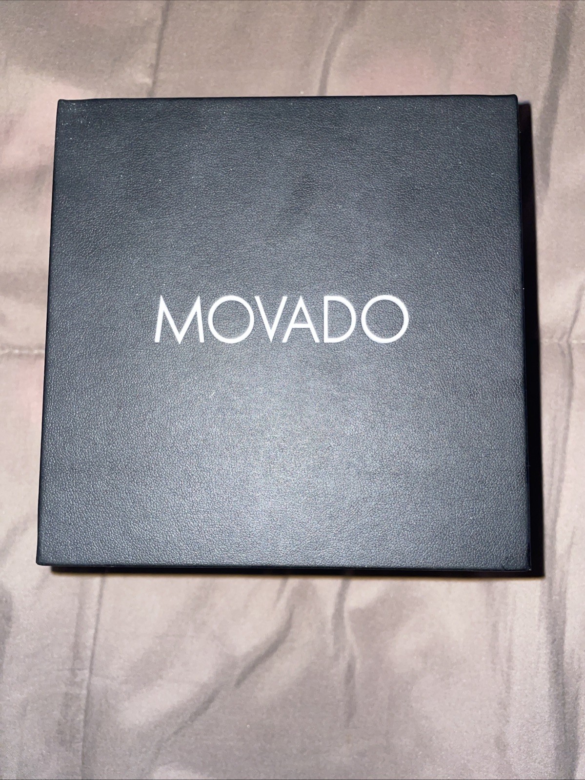 Movado Bold Fusion SWISS Quartz Black Dial Silicone Strap Mens Watch NEW BATTERY
