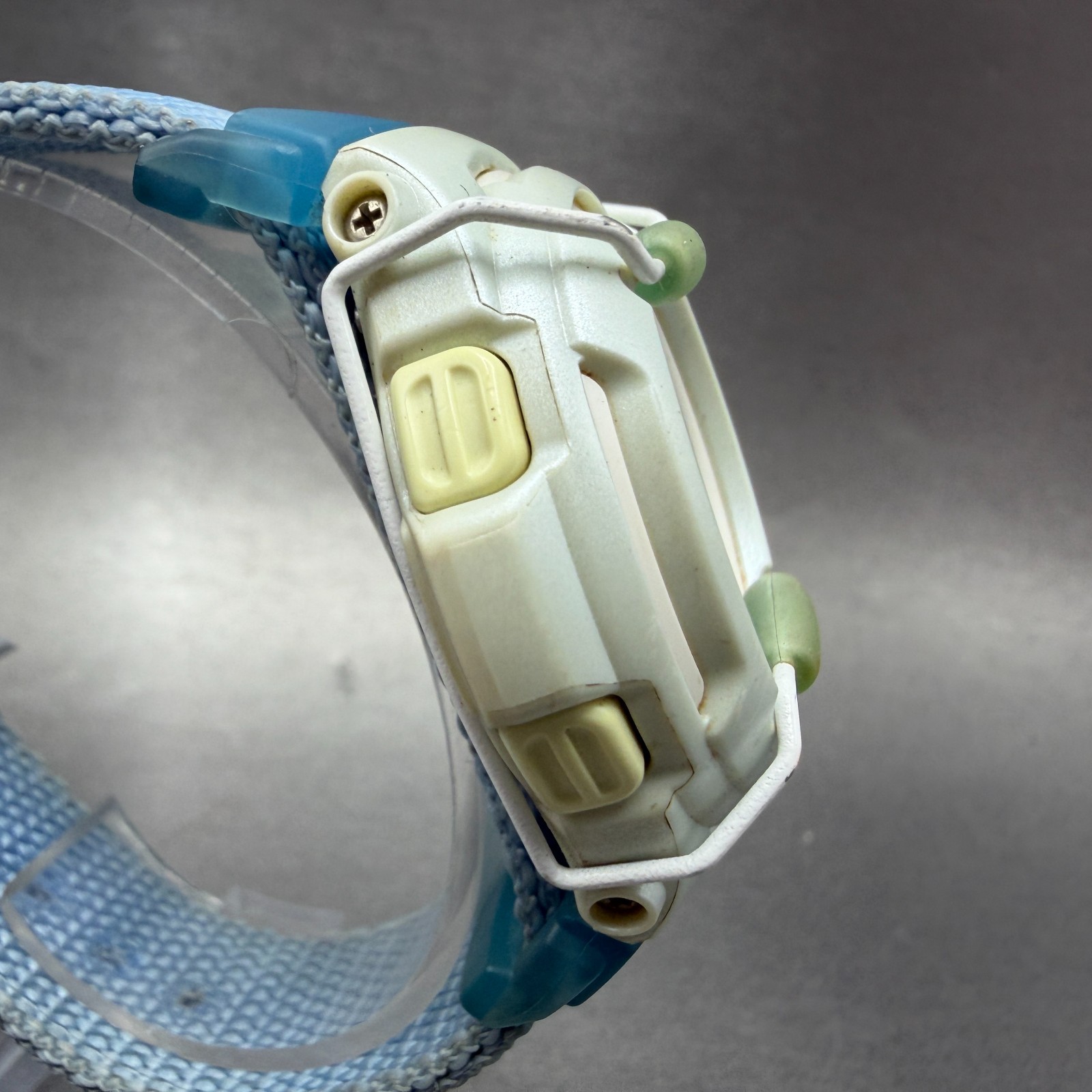 Casio Baby-G Watch 43mm Blue White Alarm Chronograph Round BG-153 New Battery