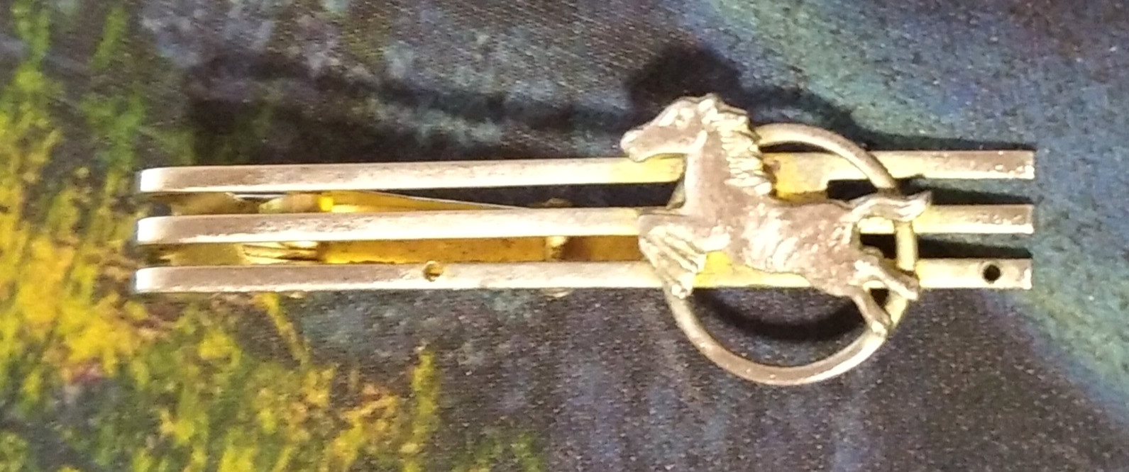 Vintage Tie Bar Tie Clip Horse USSR Ukraine Soviet 1950s