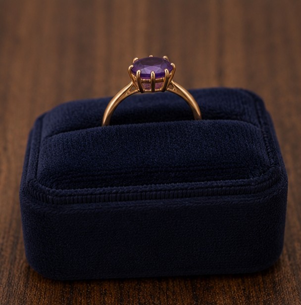 3.12 Ct Oval Cut Natural Sapphire Diamond Proposal Ring 14K Solid Yellow Gold