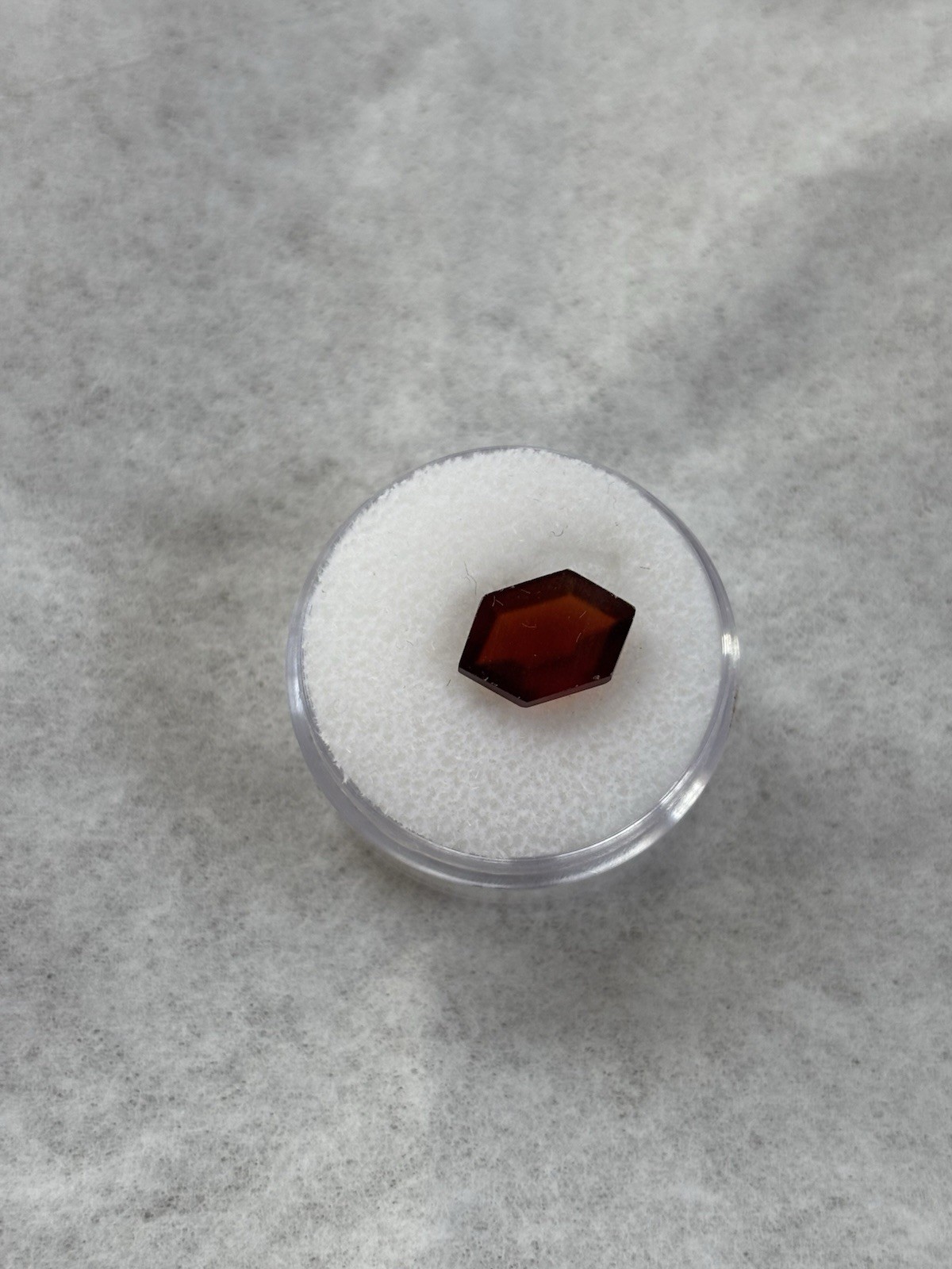 3.45 CT Hessonite Garnet Pakistan Natural Stone Loose Stone Hexagon Fancy Cut