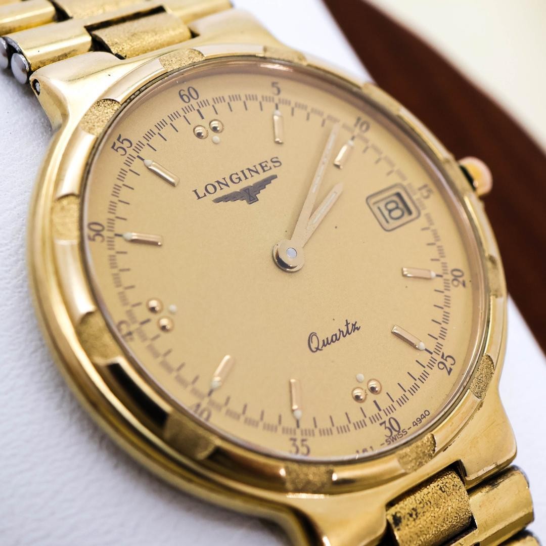 Longines Conquest Quartz Wristwatch Mens 3358 wrist 18.3cm/7.2in NB/NA