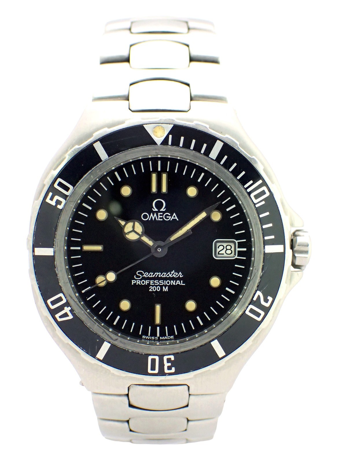 OMEGA Seamaster Professional 200m Mid Size 37mm Quartz Date Watch 396.1042 w/Box