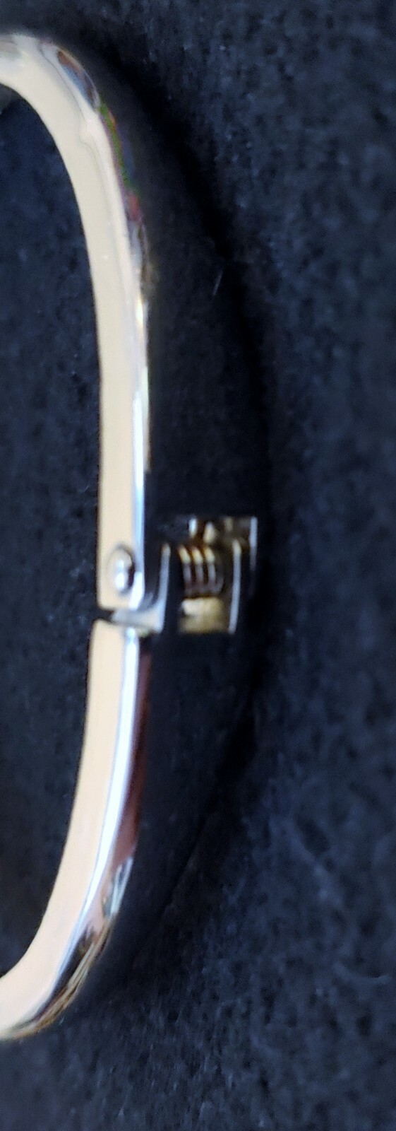 Silvertone Cuff Bracelet, hinged ( 2 1/8in Inside )