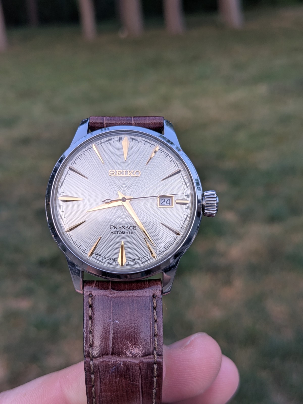 SEIKO PRESAGE SRPC99J1 Automatic 4R35 Watch Cocktail Golden Champagne