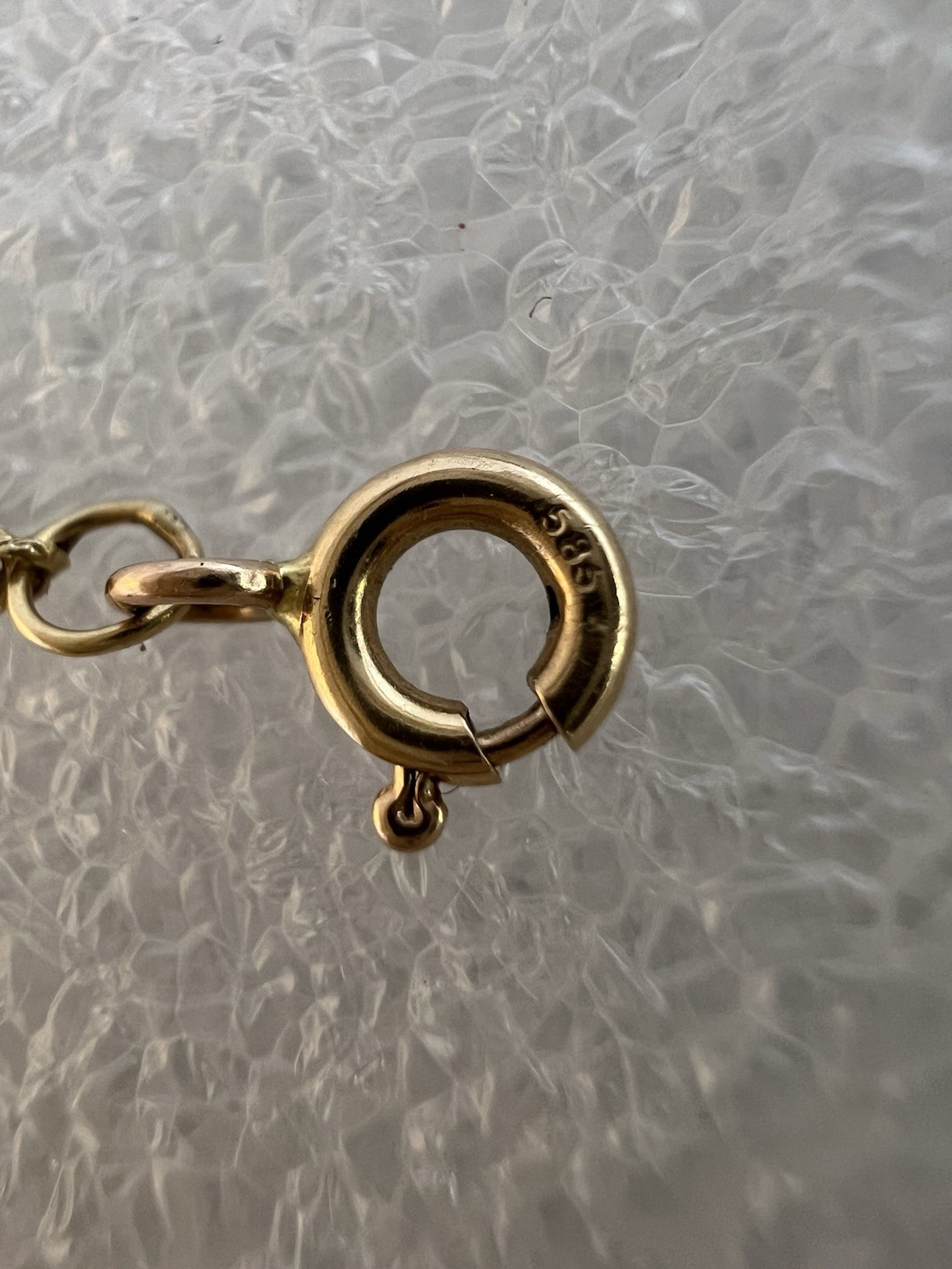 Michael Anthony 14K Yellow Gold Rope Chain Bracelet 7 1/4”Signed MA