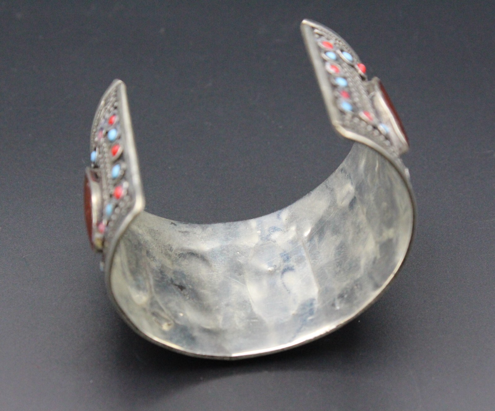 Kuchi Cuff Bracelet, Carnelian Stones Bracelet, Colorful Handmade Bracelet