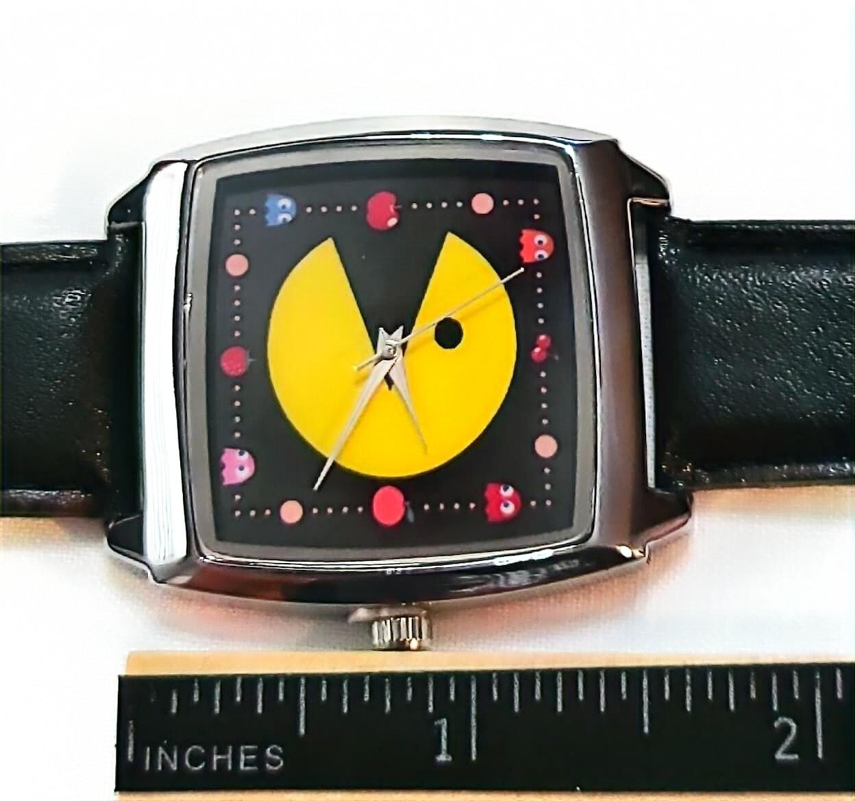 Namco PAC-MAN Vintage Retro Style Arcade Game Analog Watch Pacman Ghost Midway