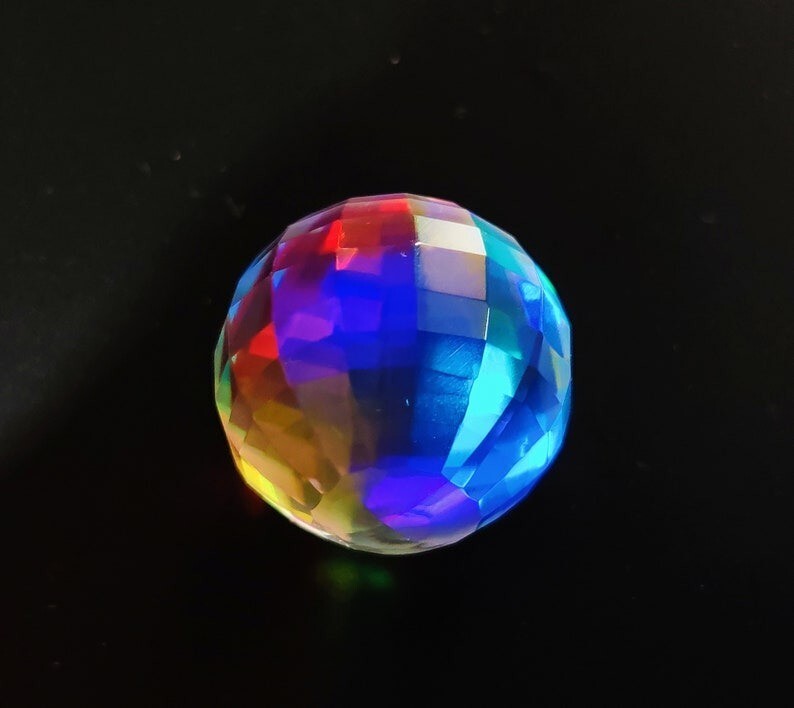 50.5 Ct+ Mystic Topaz Rainbow Color Natural Ball Shape Certified Loose Gemstone