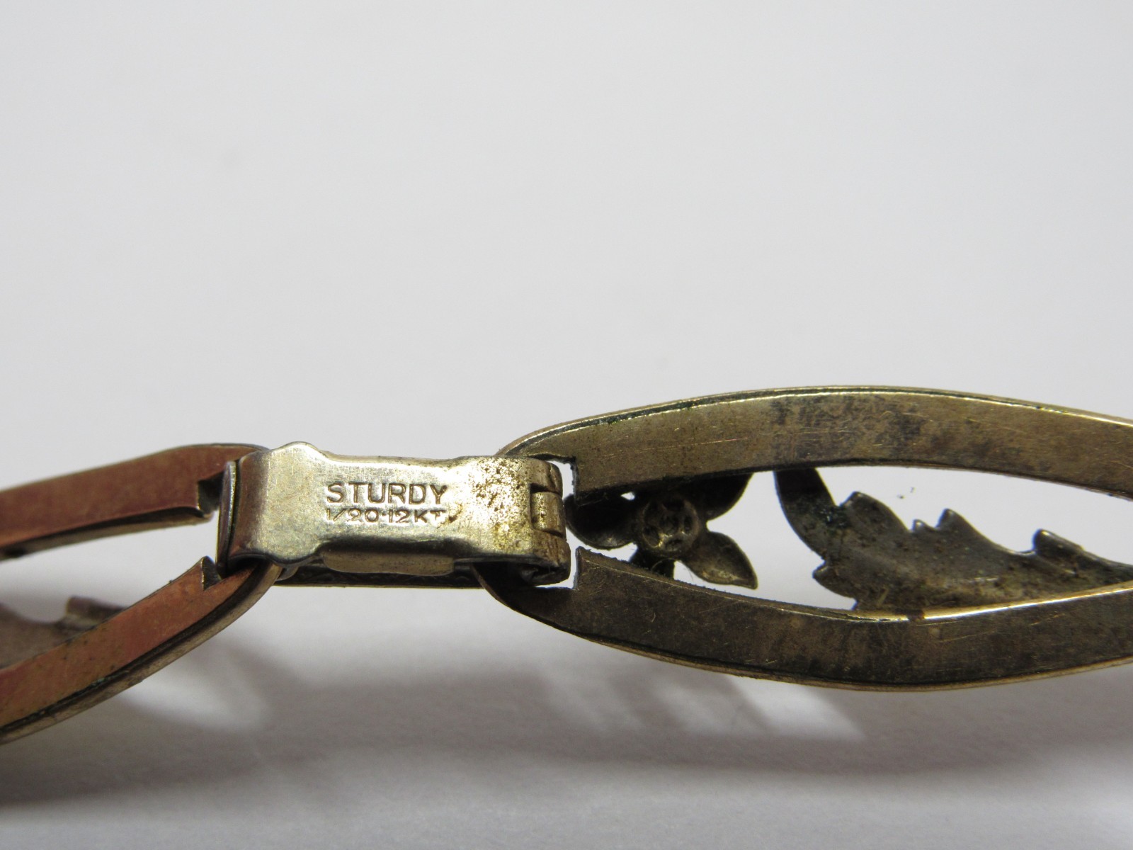 Vintage Sturdy Bracelet 1/20 12K Gold Filled GF Signed #J