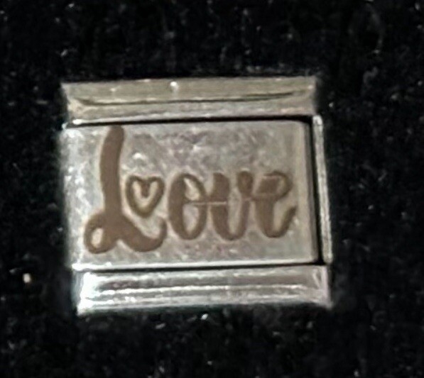 Love WHOLESALE LASER ITALIAN CHARM Link 9MM K45-2