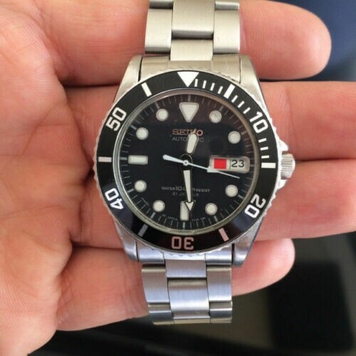 NEW 20MM STAINLESS OYSTER SOLID BRACELET MEDIUM DIVERS 10BAR SKX023 (7S26-0050)
