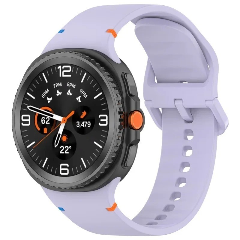Silicone Watch Band For Samsung Galaxy Watch 8 40mm 44mm Classic 46mm Strap