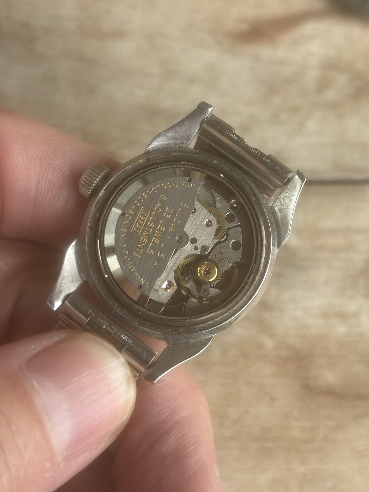 vintage Bulova 23 Jewel Self Winding Sun Burst Dial Mens Watch, Buy It Now
