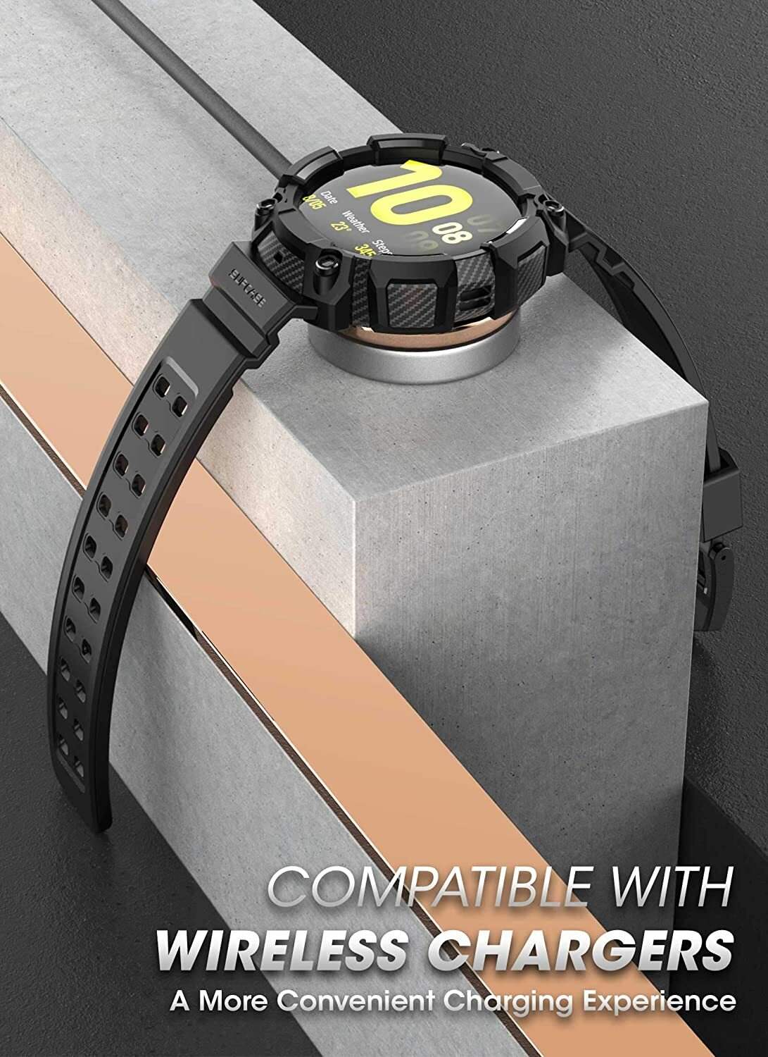 SUPCASE Watch Case Wristwatch Strap Band For 2019 Samsung Galaxy Watch Active 2