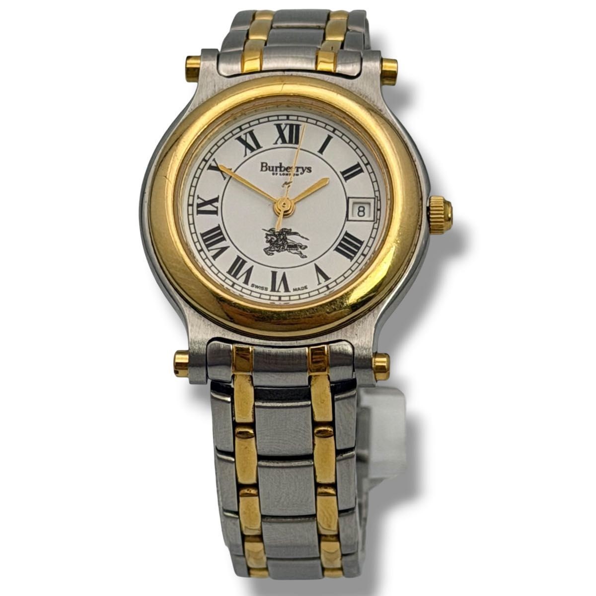 Working Burberry Analog Quartz Women’s Watch White Dial Combination