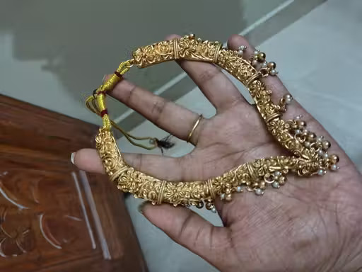 Gold Plated Necklace and earrings set| Traditional Jewellery GHUNGROO PIPE set