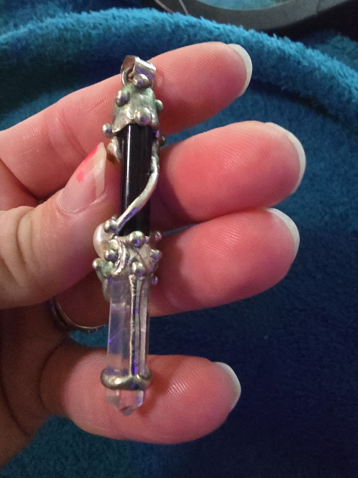 Ask, Believe, Receive Wand Pendant