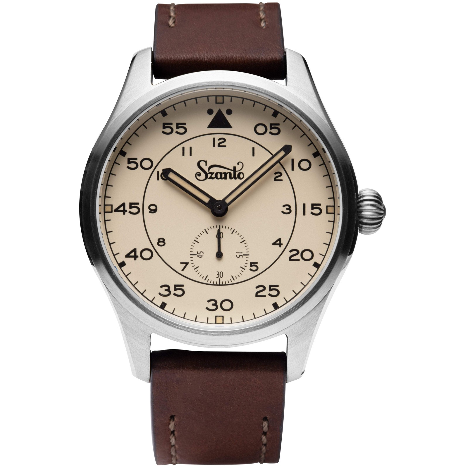 Heritage Aviator 2750 Series SS/Ivory/Brown | Creme Dial Wristwatch SZ2752