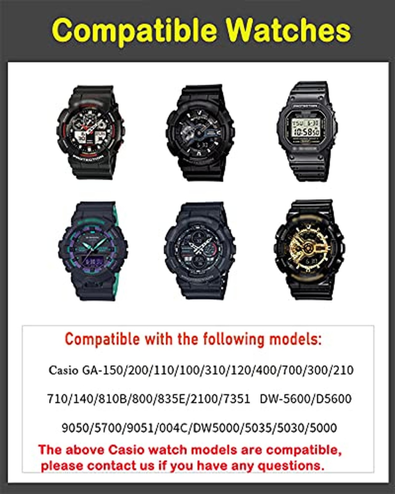 Nylon Replacement Strap for Casio G-Shock Watch Model DW-5600E, DW-5600, DW-5…