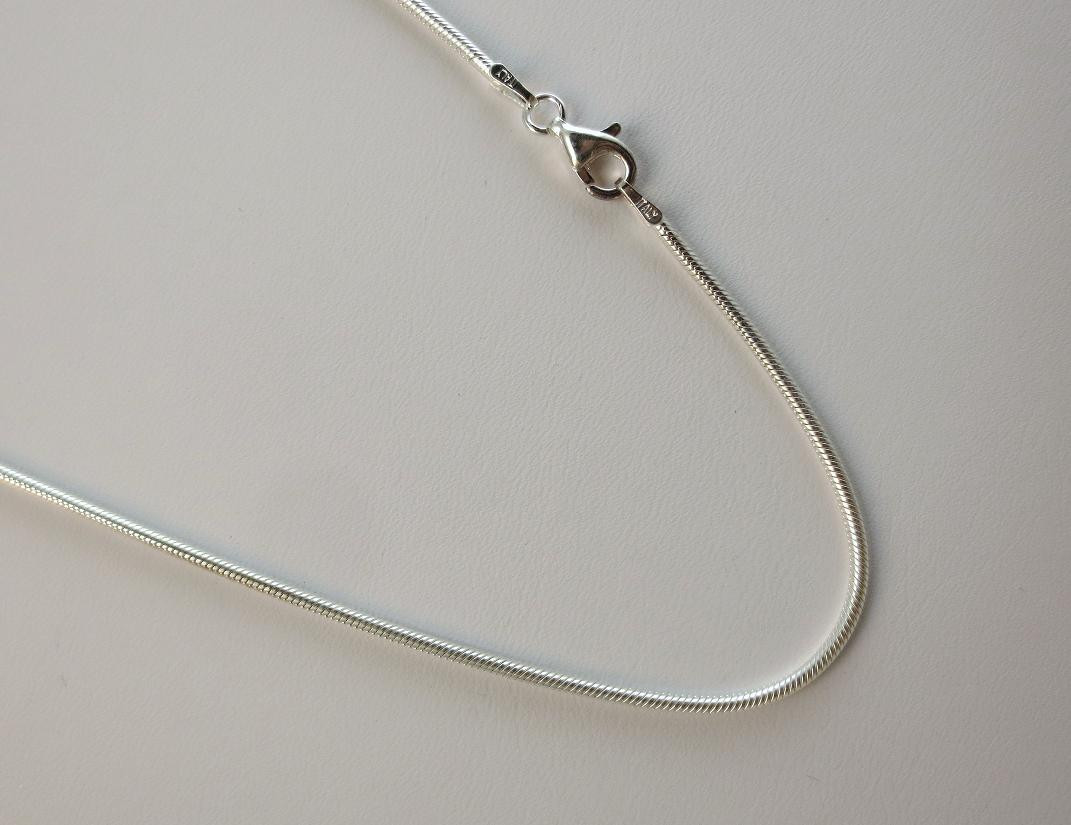 1.5mm Sterling Silver Snake Chain. 16,18,20,22,24,30 inches, Pure .925 Italian