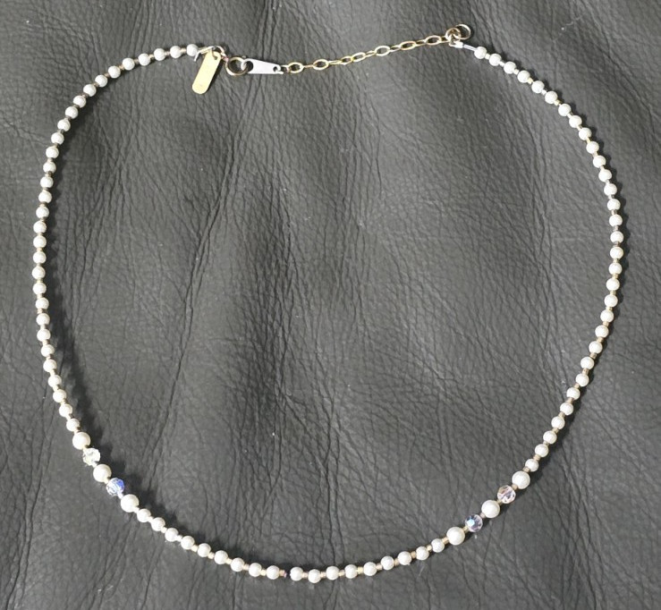 Holly Yashi Delicate Designer Beaded Necklace with 14K Gold Filled Clasp 18.5 in