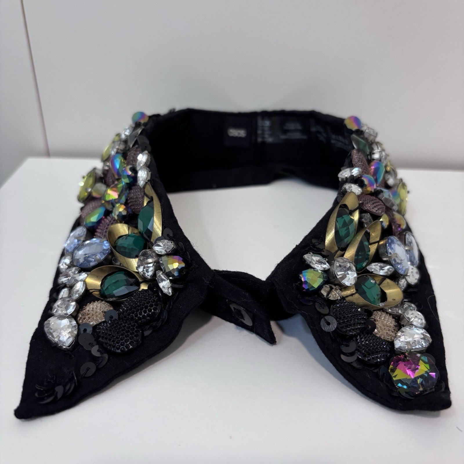 ASOS black embellished collar with gems and jewels One size Women’s accessory