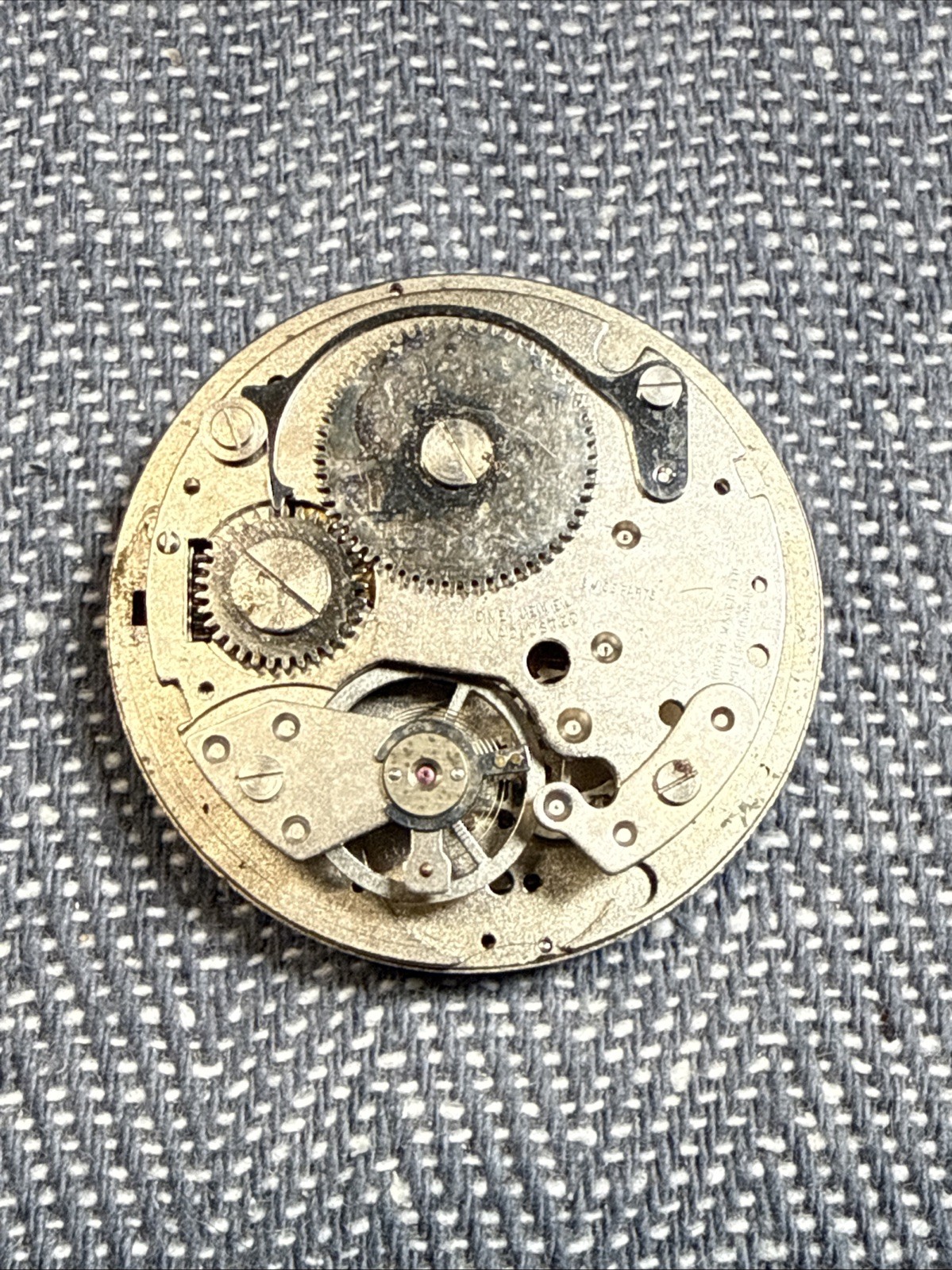 Vintage Bolivia Electra 25 Jewel Space Style Manual Wind Movement For Parts