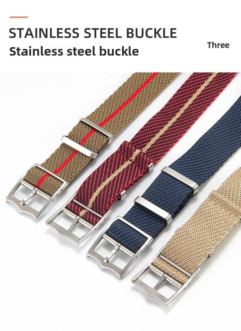 One Piece Soft Nylon Watch Bands Mens Sport Strap 20/22mm for Tudor with Tools