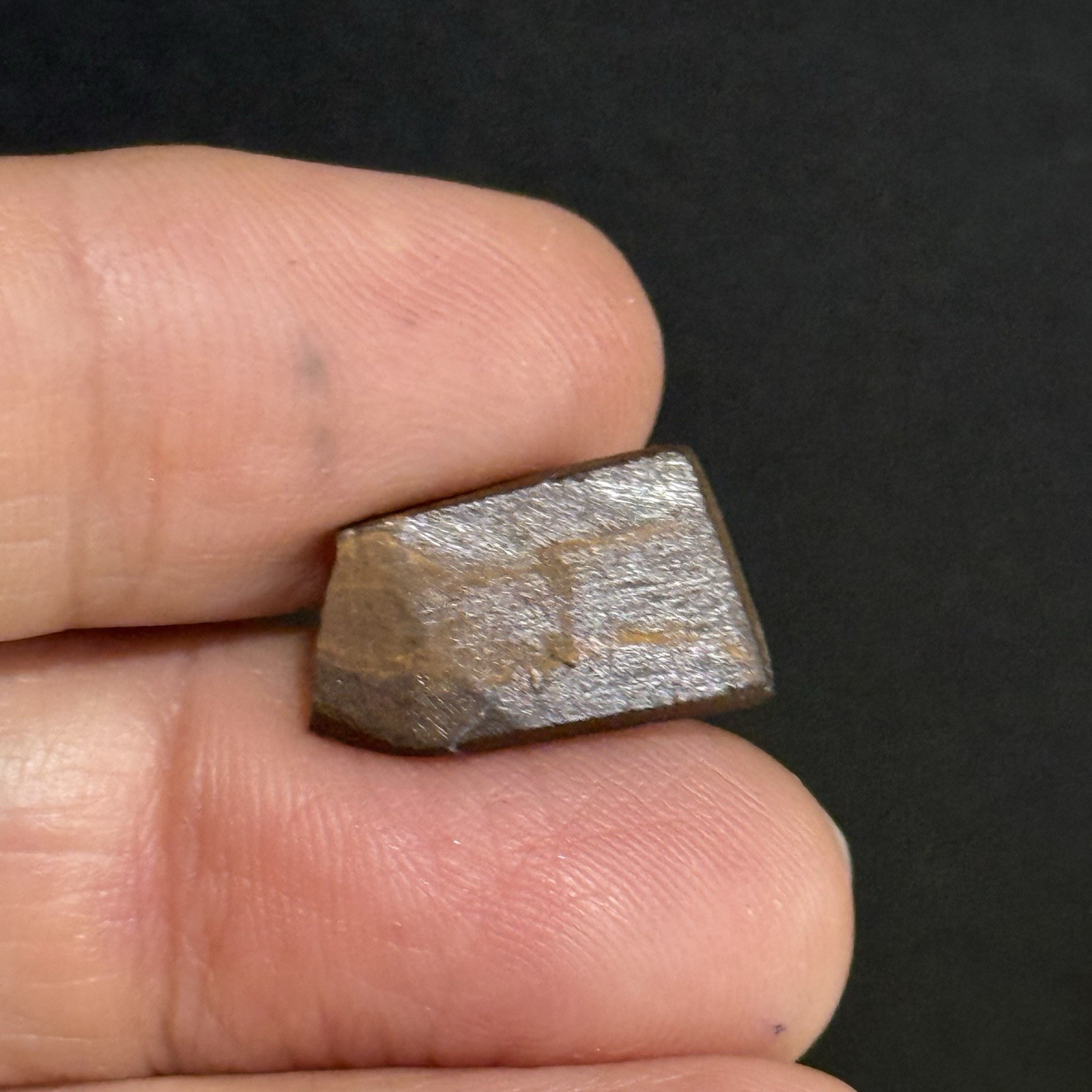 5.3ct 16.5×9.8×2.9mm Rough Intense Blue Australian Boulder Opal Cabochon Slice