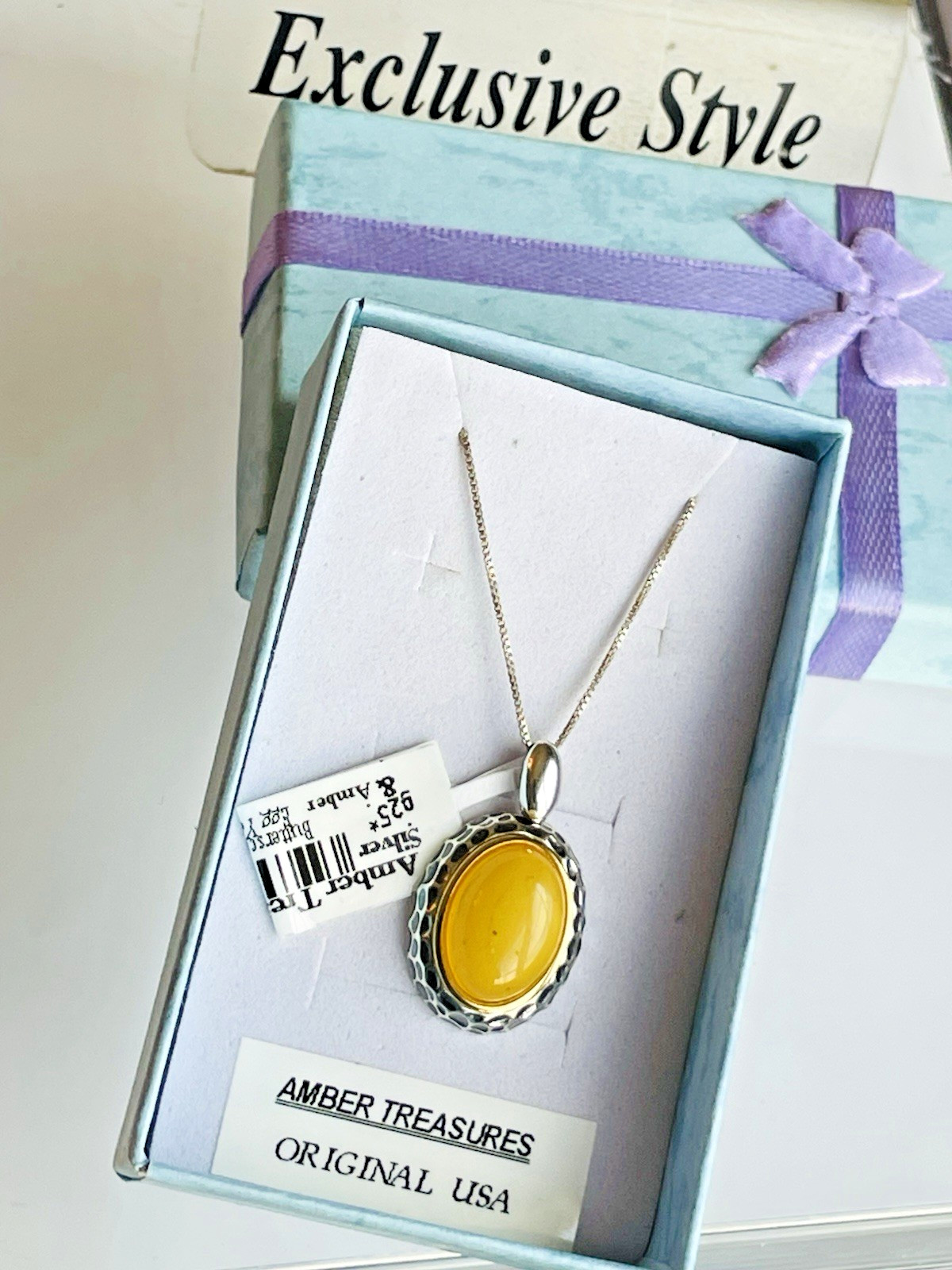 100% Genuine Vintage Baltic Amber Necklace / Pendant Butterscotch Egg Yolk 老琥珀
