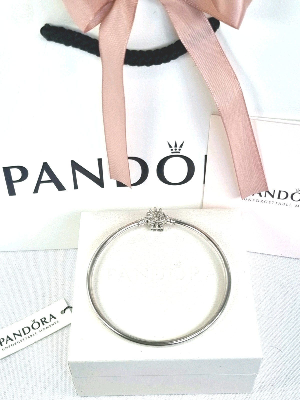 Pandora Firework Clasp Bangle, NEW With Pandora Packaging 21CM