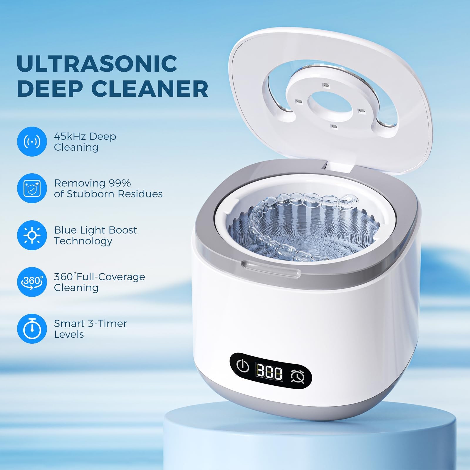 Jewelry Cleaner Ultrasonic Machine, Ultrasonic Retainer Cleaner Machine for M…