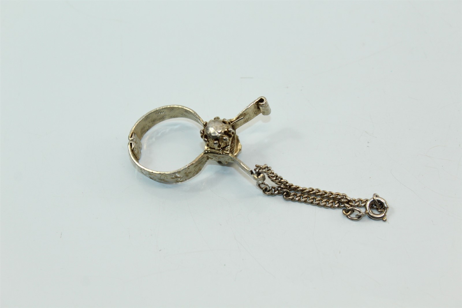 Vintage Dress Scarf Clasp Goldtone Alloy Scarf Clip