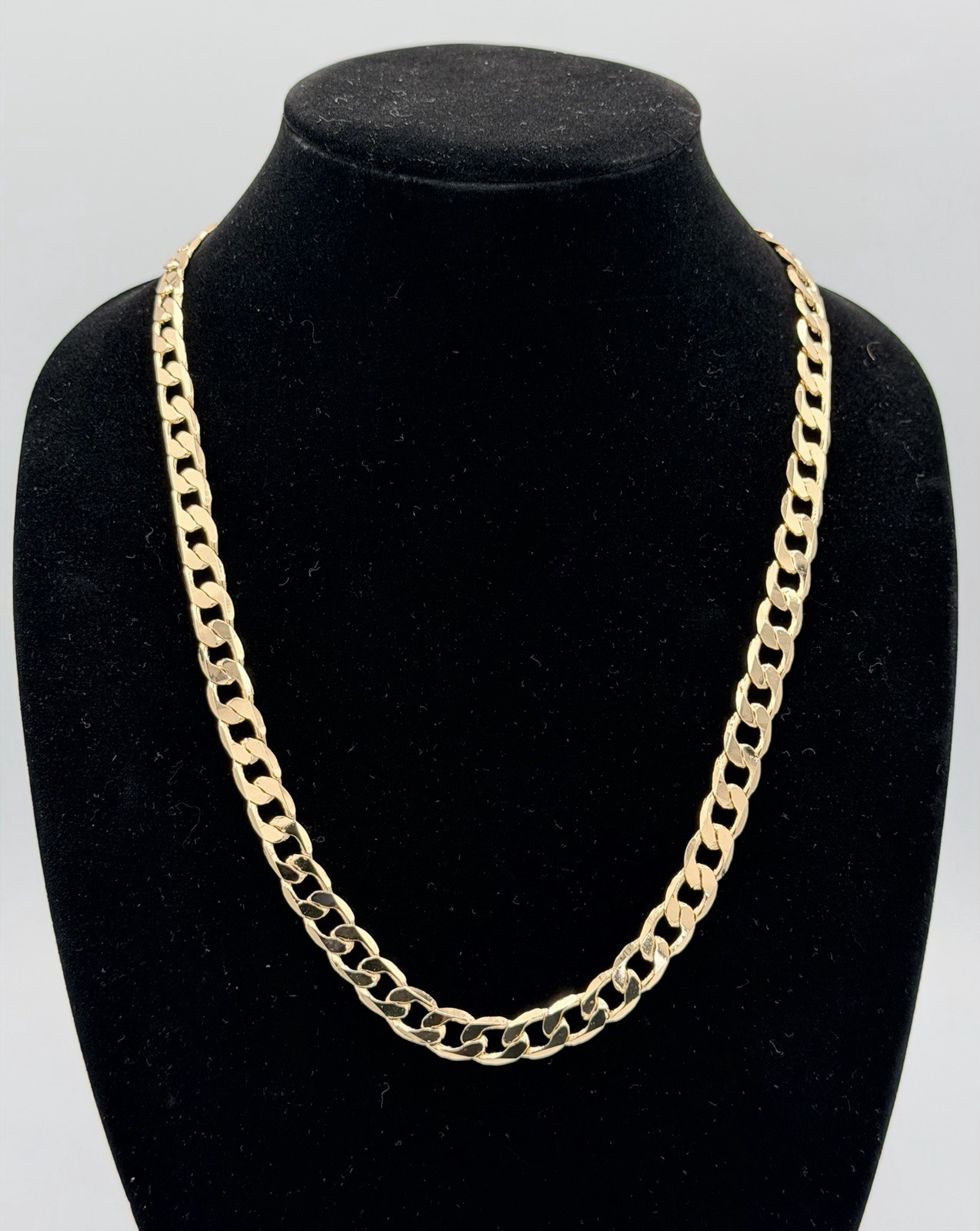 18K Gold Filled Cuban Link Chain, 10mm, 24″ New