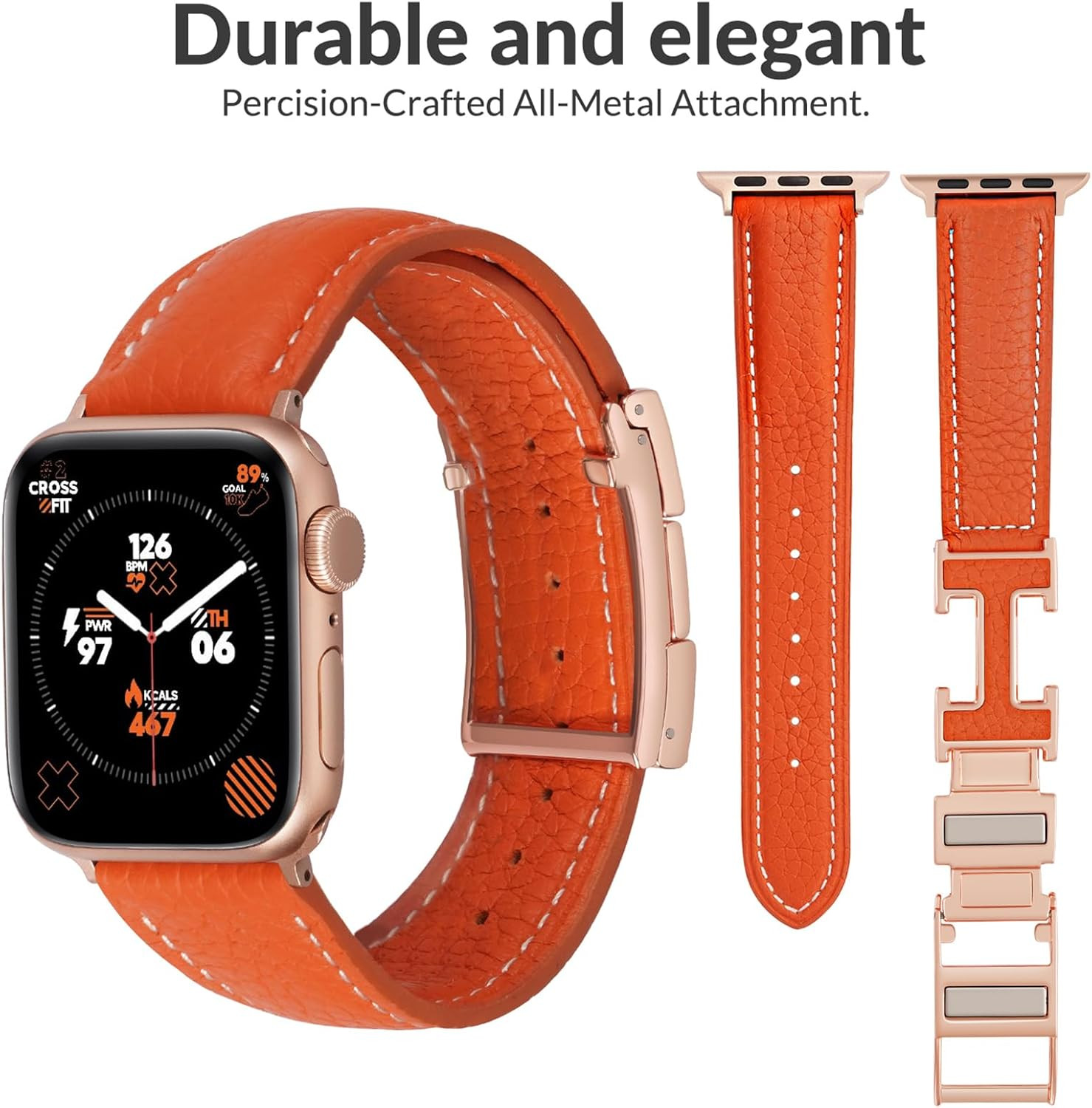 Leather Magnetic Band Compatible with Apple Watch Bands 38Mm 40Mm 41Mm 42Mm 44Mm