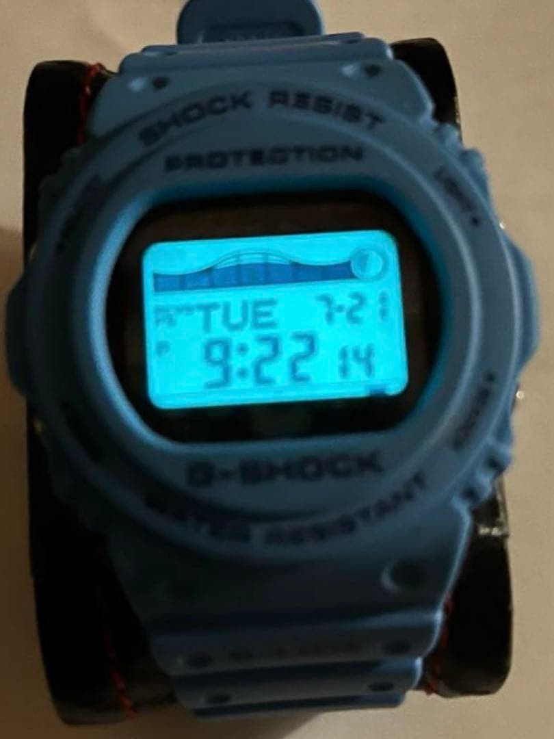 CASIO G-SHOCK G-LIDE solar model GWX-5700CS-2JF Digital Watch Blue Used Japan